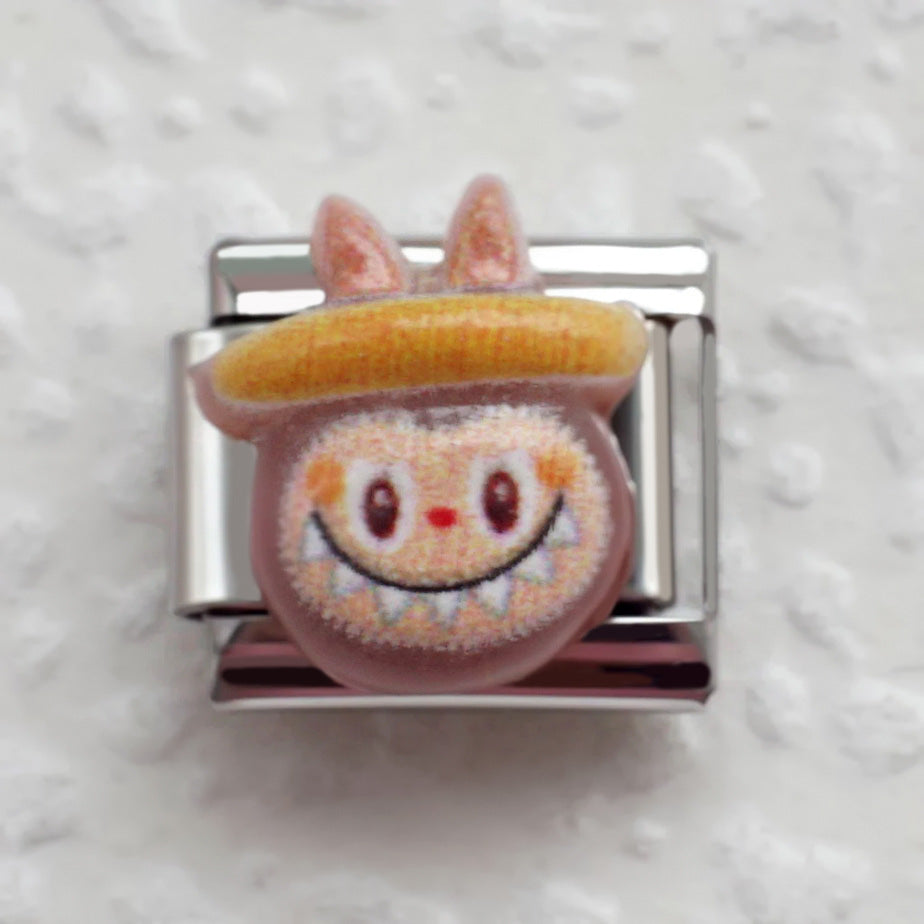 Wholesale 5pcs Italian Charm Bracelet 9mm DIY Splicing Cartoon Cute Stainless Steel Composable Bracelet