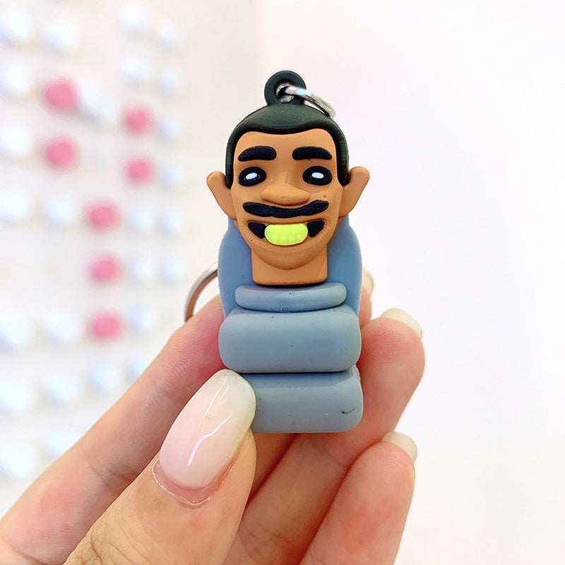 Wholesale Cartoon Cute Silicone Keychain ACC-KC-Lanb007