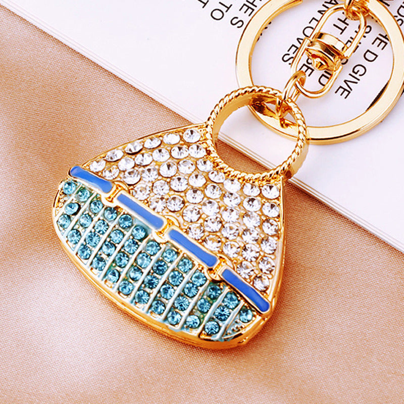Wholesale Pearl Diamond Zinc Alloy Keychains ACC-KC-RuiYuan002