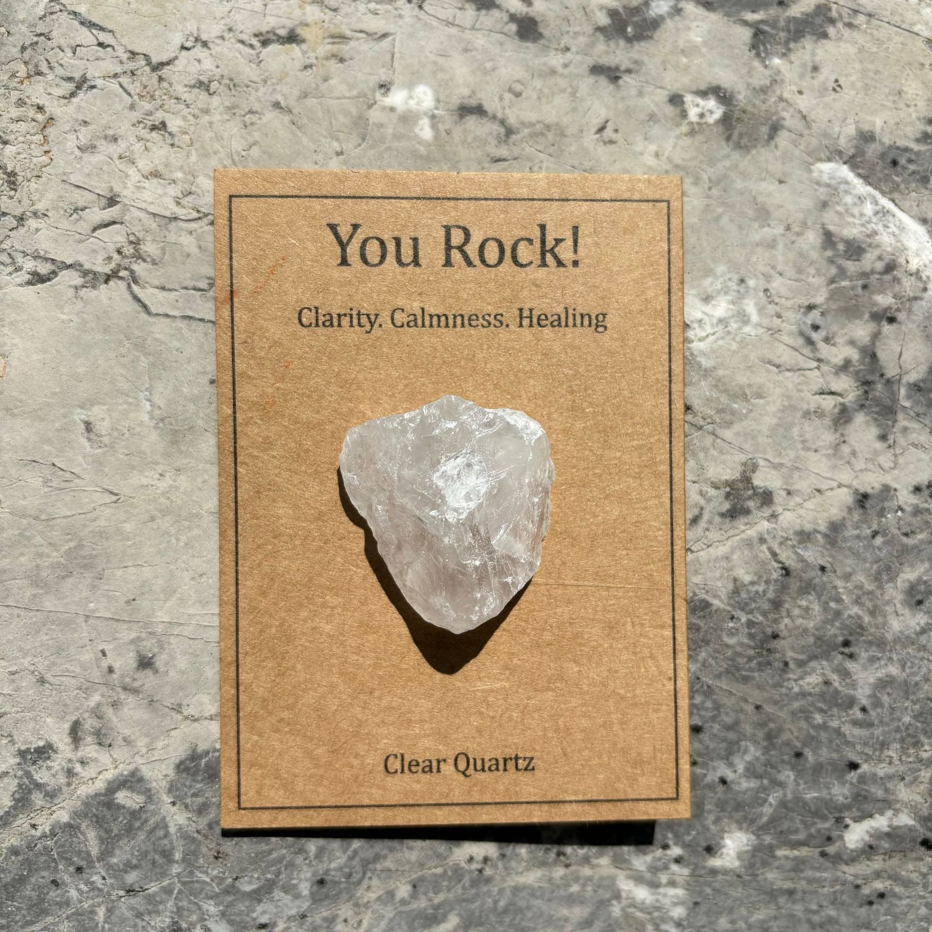 Wholesale Natural Raw Stone Crystal Healing Cards ACC-CS-RongGuan001
