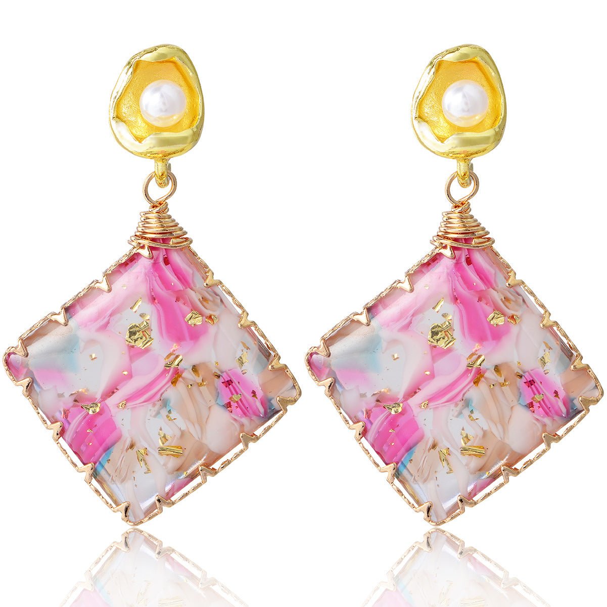 Wholesale Forest Earrings Mother of Pearl Earrings Luxury Earrings ACC-ES-YiN004