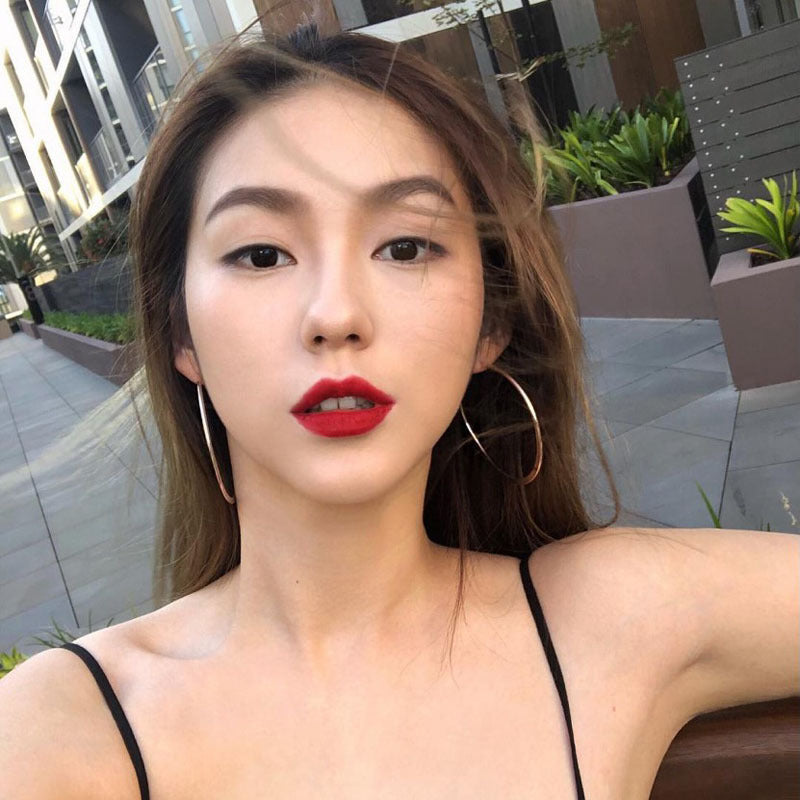 Wholesale Large circle geometric earrings