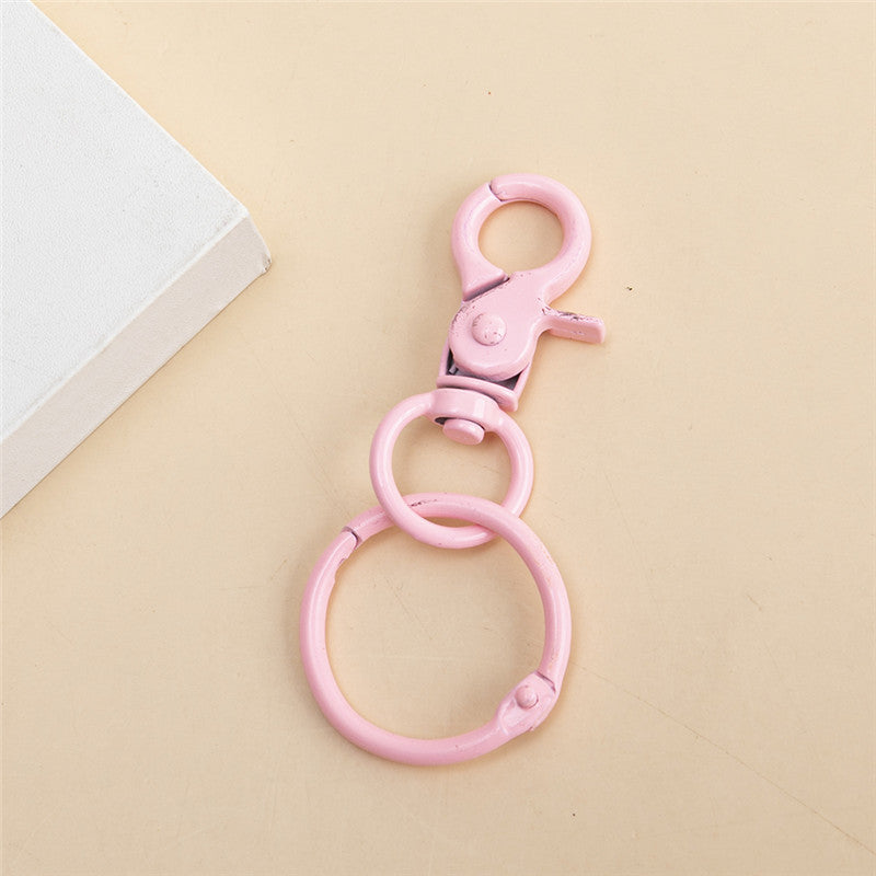 Wholesale 10pcs/pack Alloy Lobster Clasp Keychain Bulk DIY Accessories