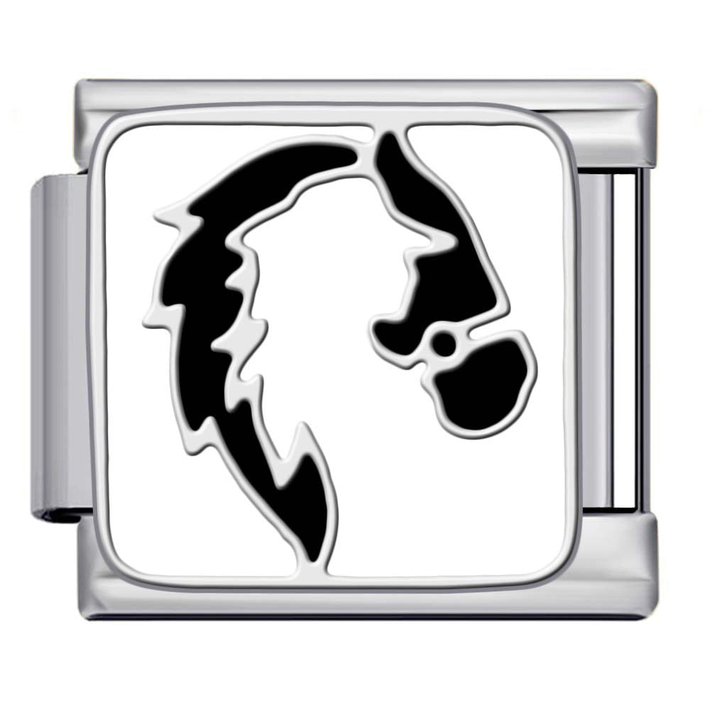 Wholesale 9mm Italian Charm Starter Bracelets DIY Prohibition Sign Stainless Steel Composable Bracelet