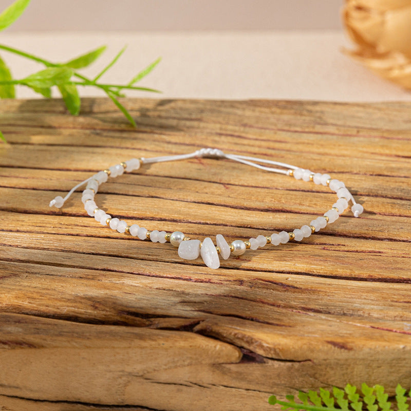 Wholesale Colorful Gravel Hand Rope  Bracelet