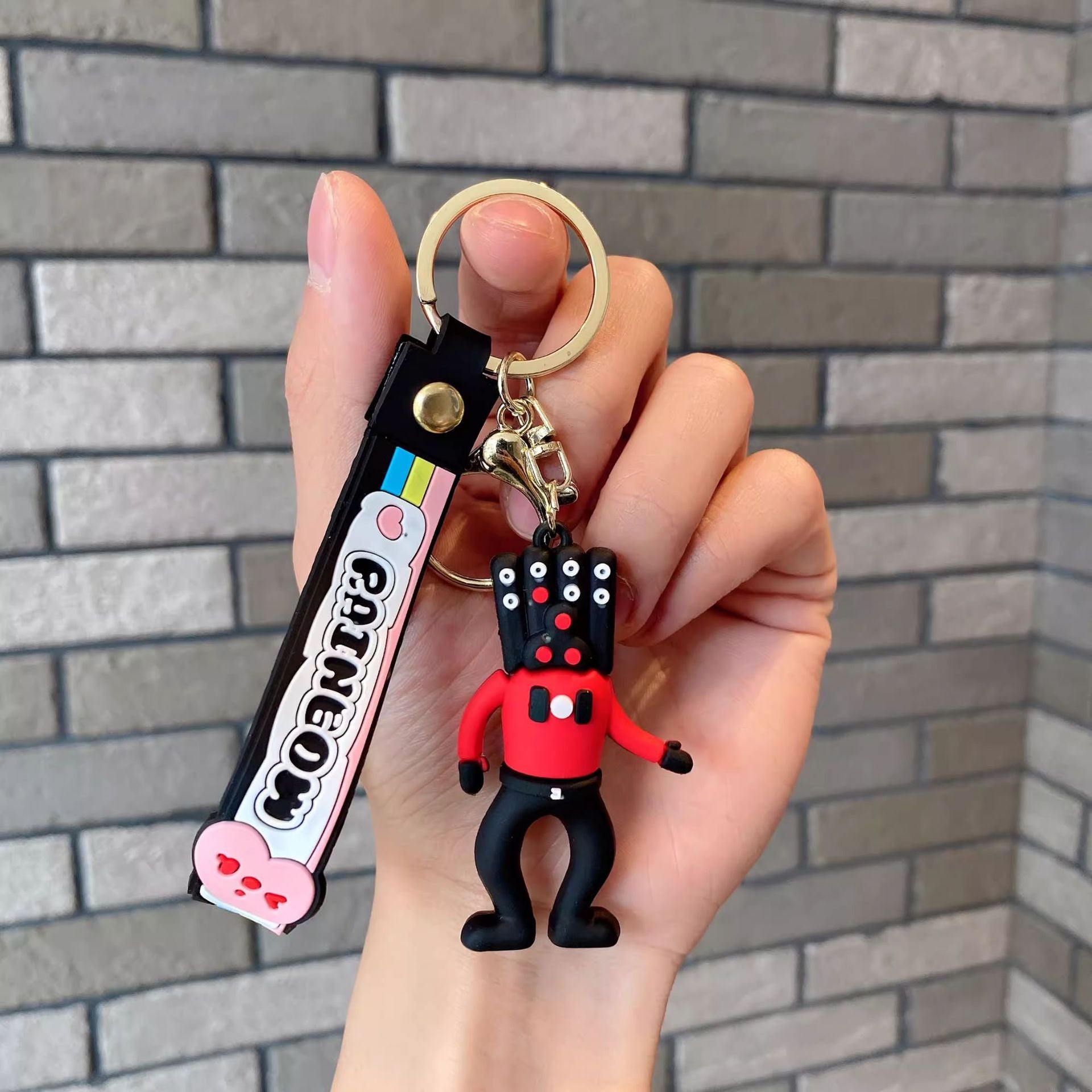 Wholesale Cartoon Cute Silicone Keychain ACC-KC-Lanb007