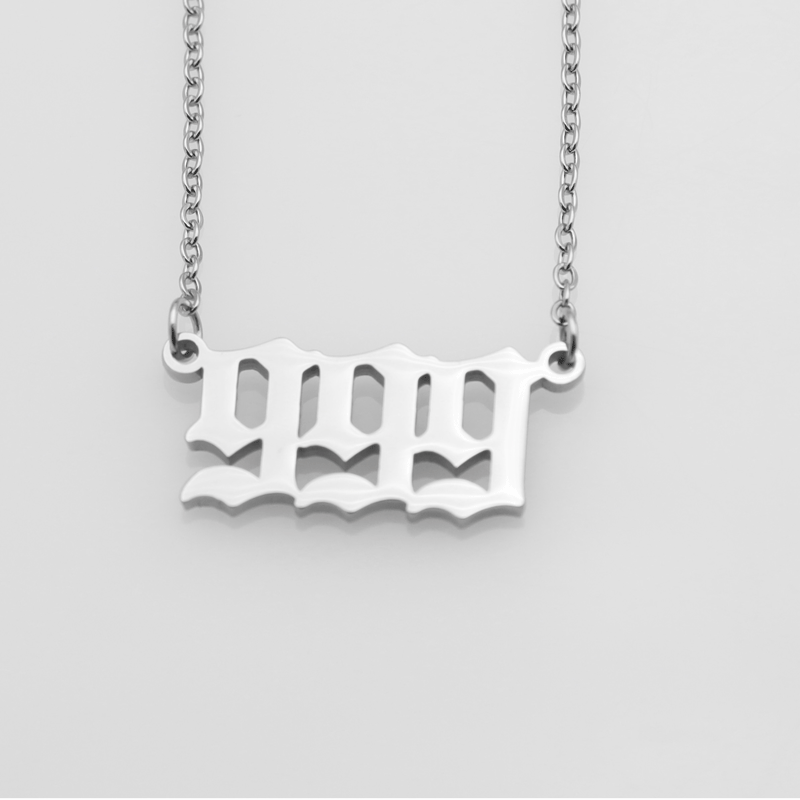 Wholesale Stainless Steel Angel Number Pendant Necklaces ACC-NE-XuanKa001