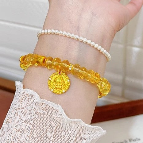 Wholesale Yellow Crystal Bracelet