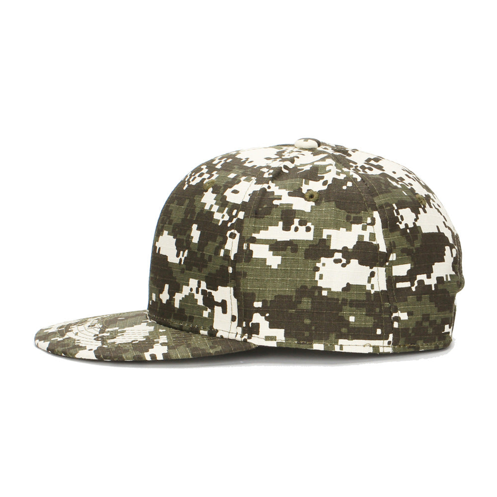 Wholesale camouflage color matching flat brim baseball cap