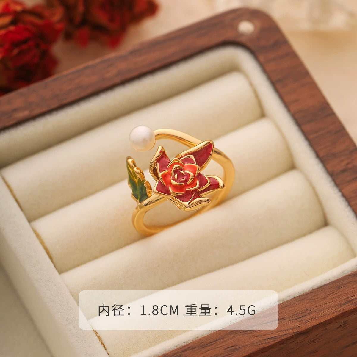 Wholesale  Oil Painting Vintage Ring  Oil Drop Opening Ring Adjustable Ring