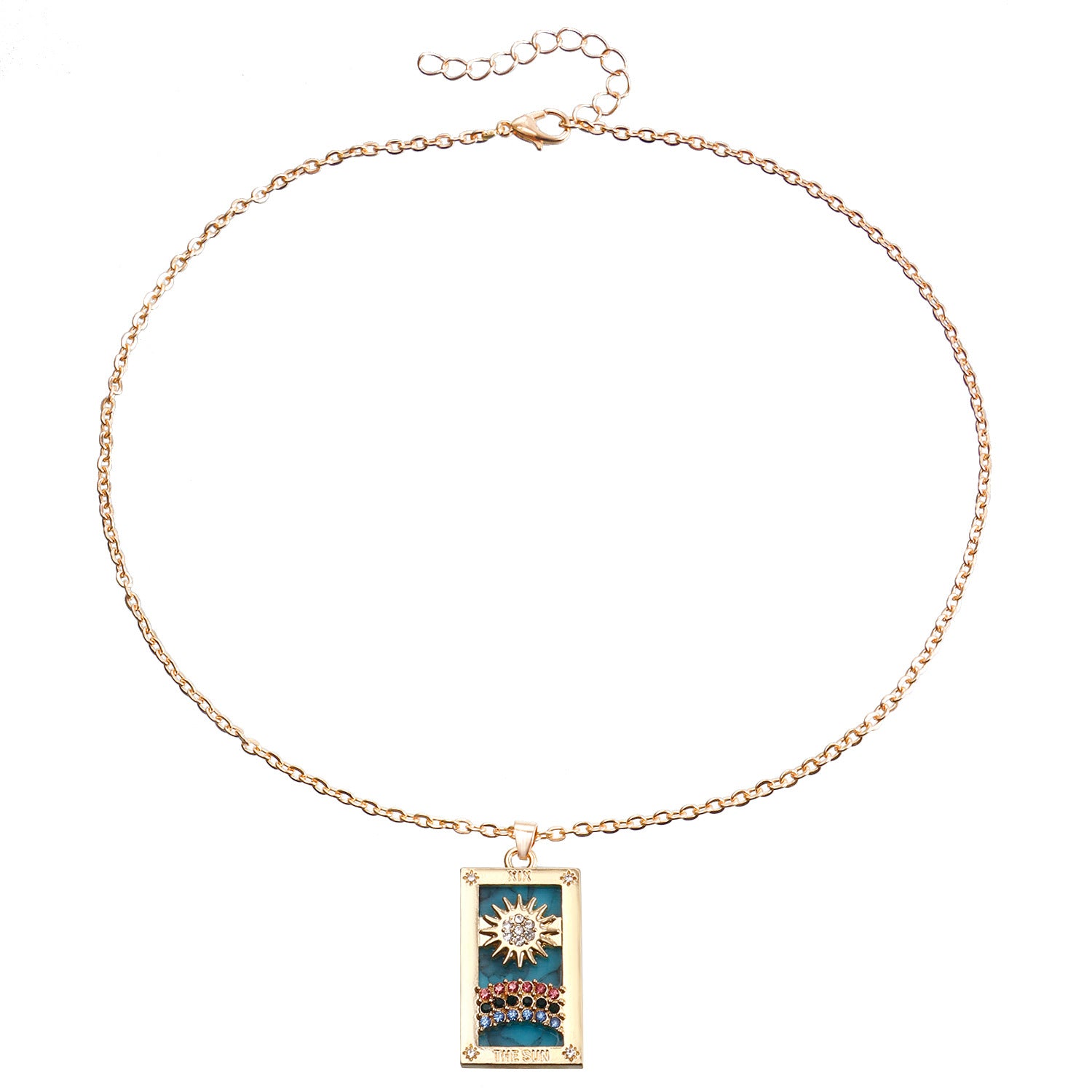 Wholesale Alloy Layering Chain Pendant Necklace Fashion Jewelry Accessory