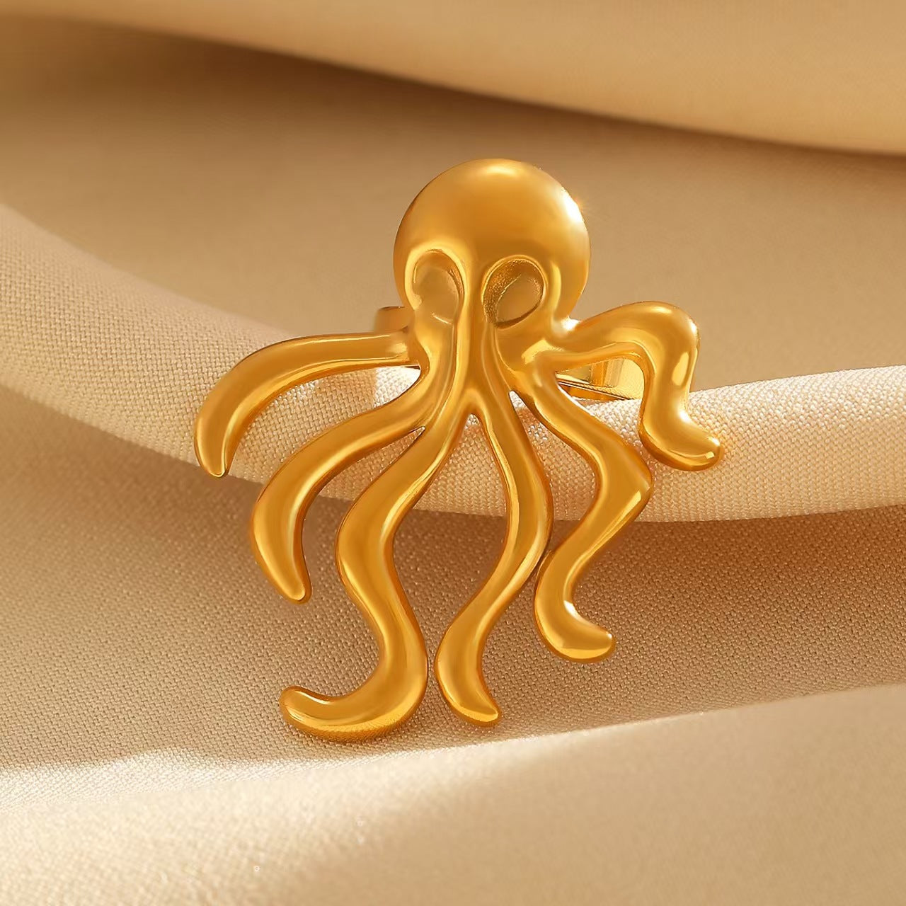 Anello regolabile con apertura oceanica per stelle marine in acciaio inossidabile all'ingrosso