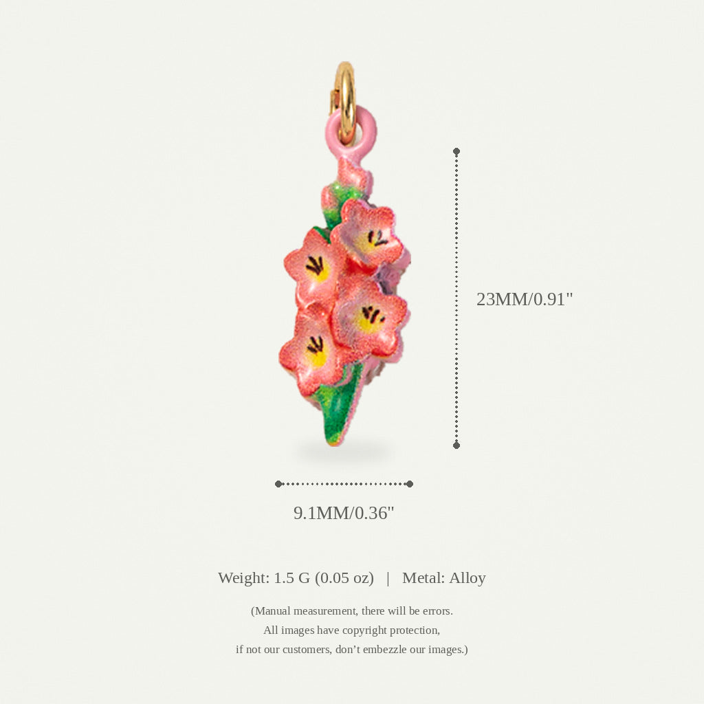 Wholesale Alloy Floral Pendant Charms 3D Lily DIY Necklace Jewelry Making Accessory Stylish Gift For Party Boutique Resale