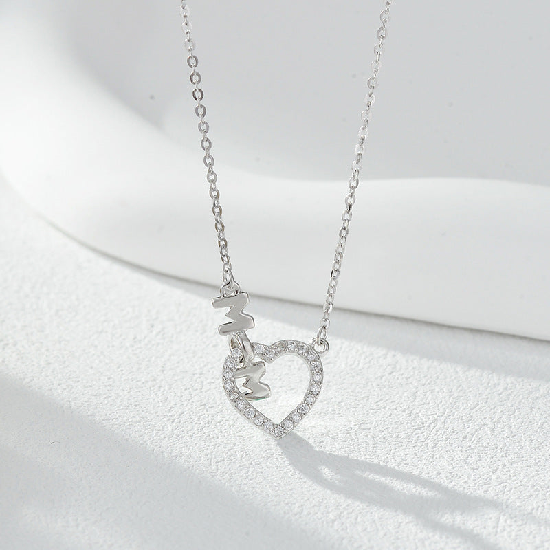 Wholesale S925 Sterling Silver Mother's Love Necklace