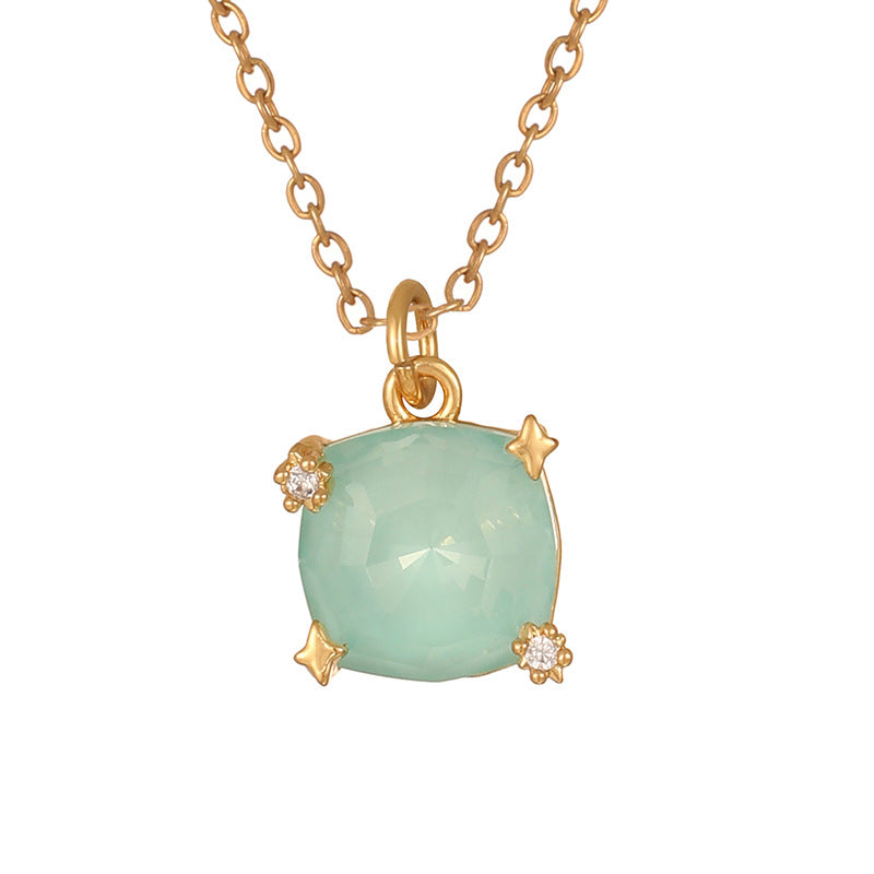 Wholesale Water Drop Zircon December Birthstone Necklace