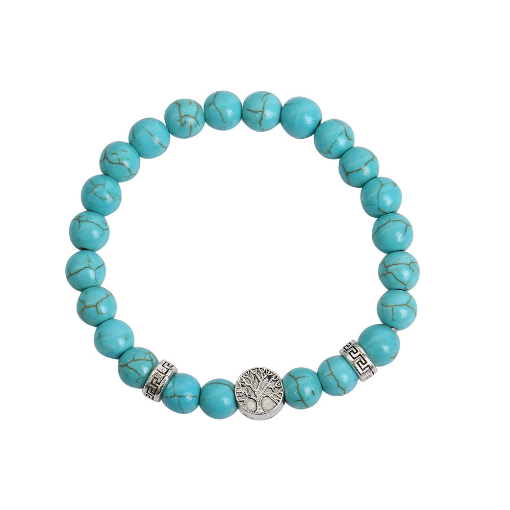 Wholesale Bohemian Turquoise Beaded Bracelet Set for Women,  Fashion Jewelry Accessory Gift