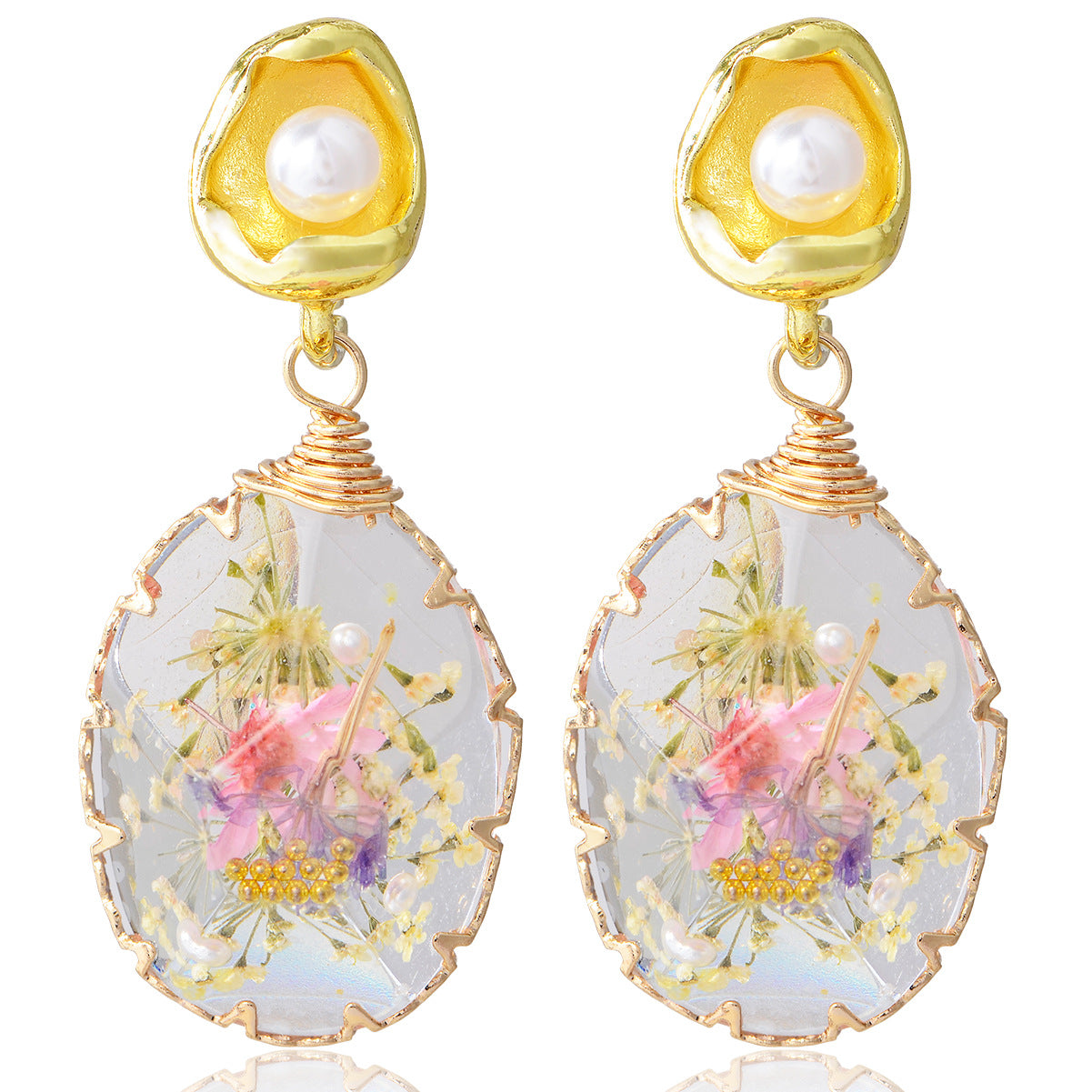 Wholesale Forest Earrings Mother of Pearl Earrings Luxury Earrings ACC-ES-YiN004