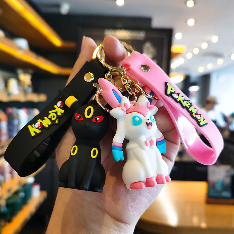 Wholesale Cartoon Cute Silicone Keychains ACC-KC-FanChe005