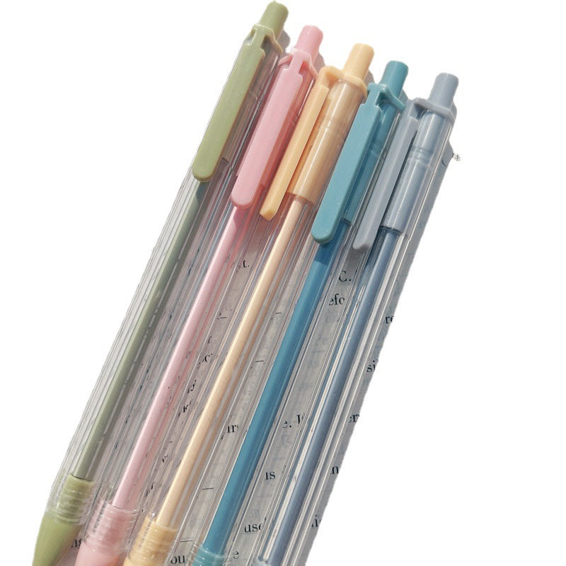 Wholesale full needle tube press pen plastic ballpoint pen