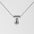 Wholesale  titanium steel smooth bubble letter necklace