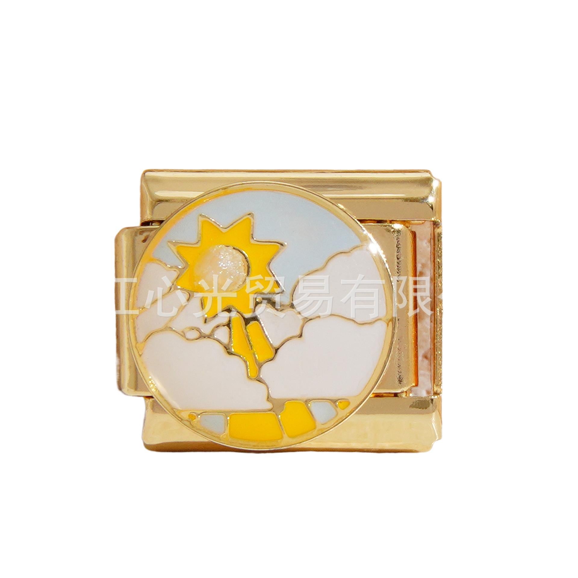 Wholesale Italian Charm Bracelet 9mm DIY Splicing Cute Creative Stainless Steel Composable Bracelet