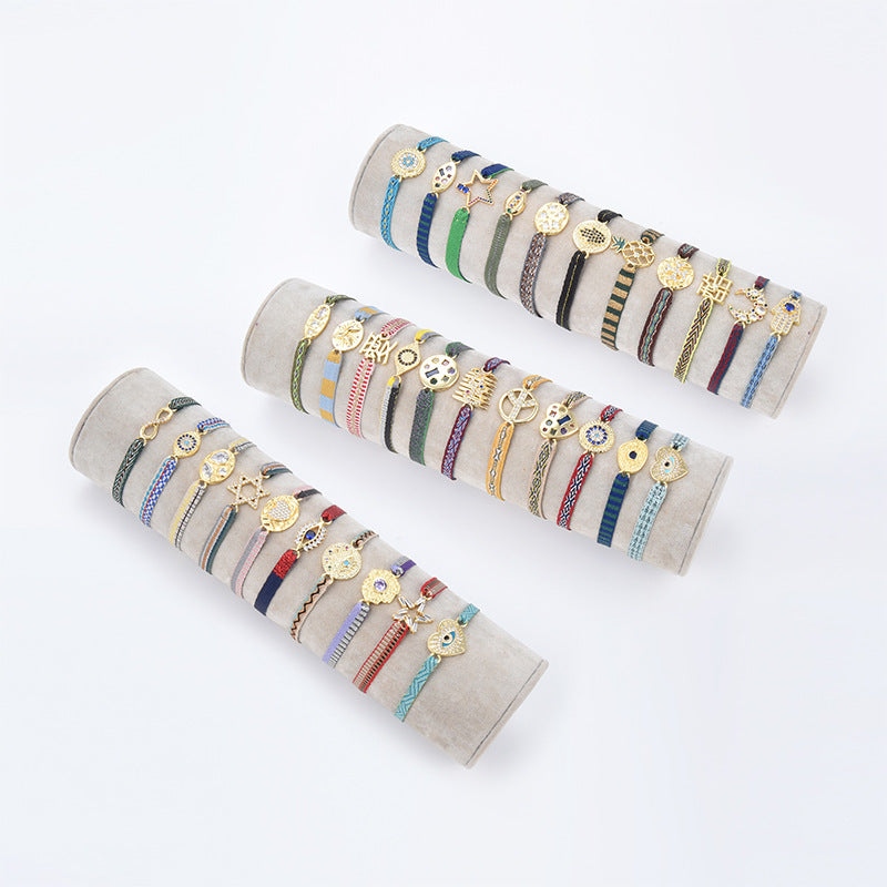 Wholesale micro-embellished Nepalese ethnic style retro hand rope bracelet ACC-BT-Qiqi002