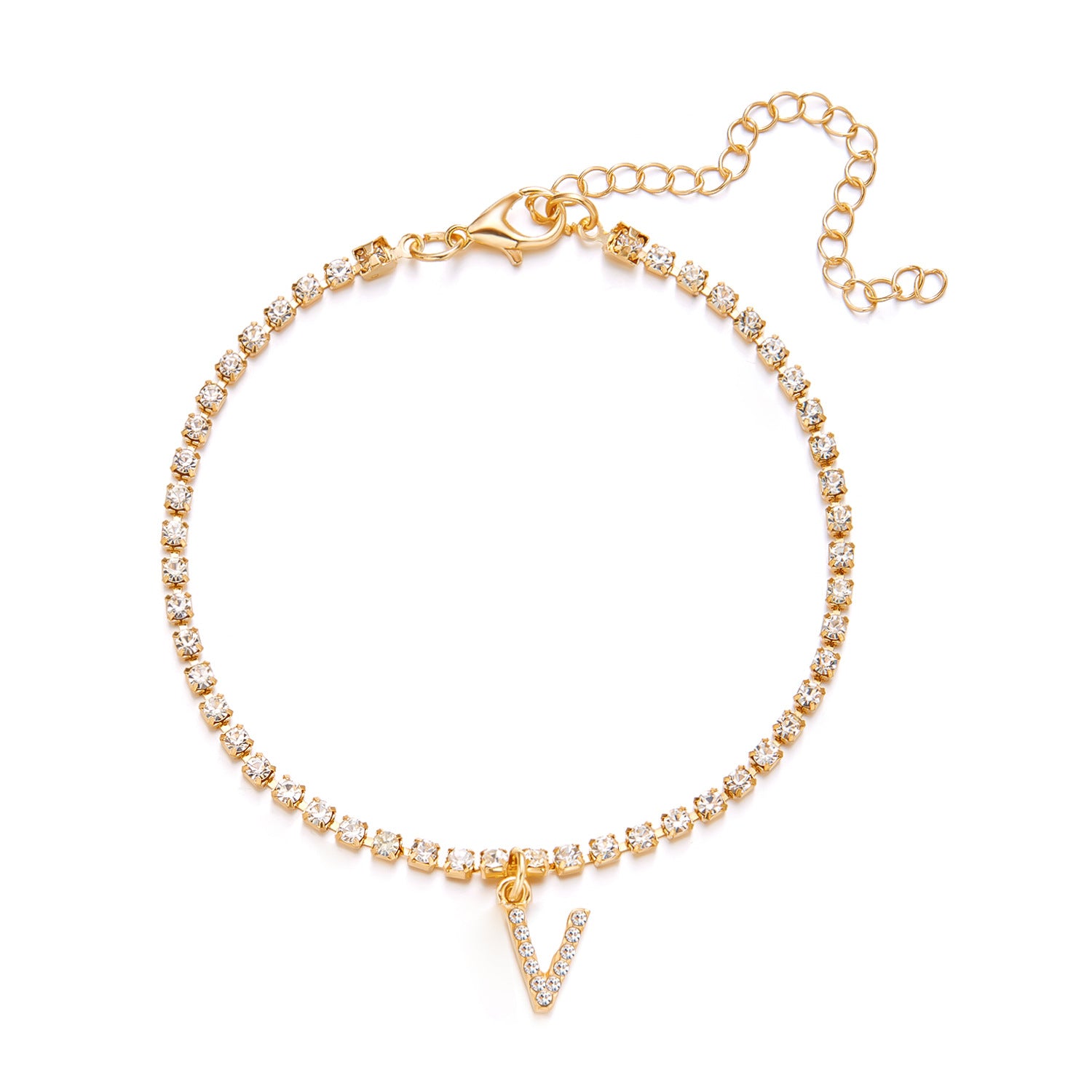 Wholesale 26-letter Anklet  Claw Chain H Beach Anklet