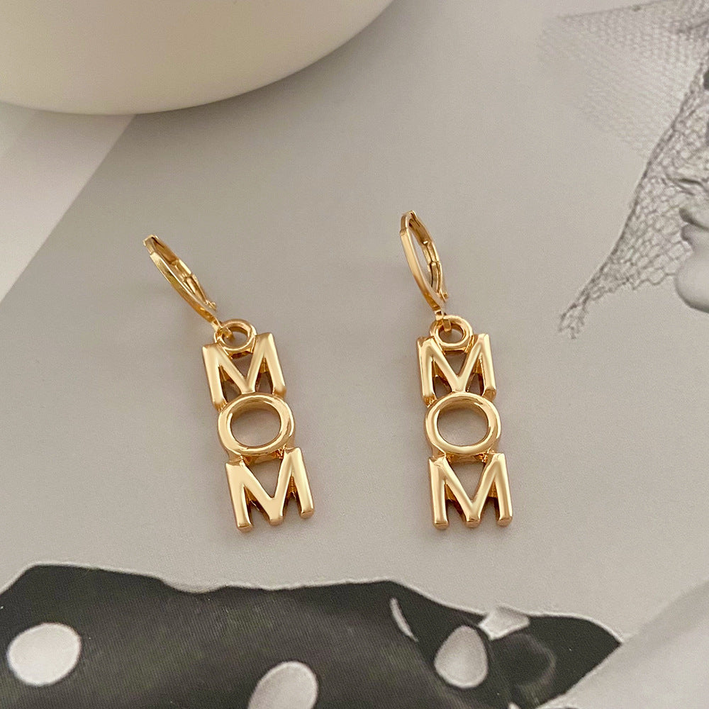 Wholesale Earrings MOM Alloy DAD Earrings Mother's Day Gift Father's Day ACC-ES-QW012