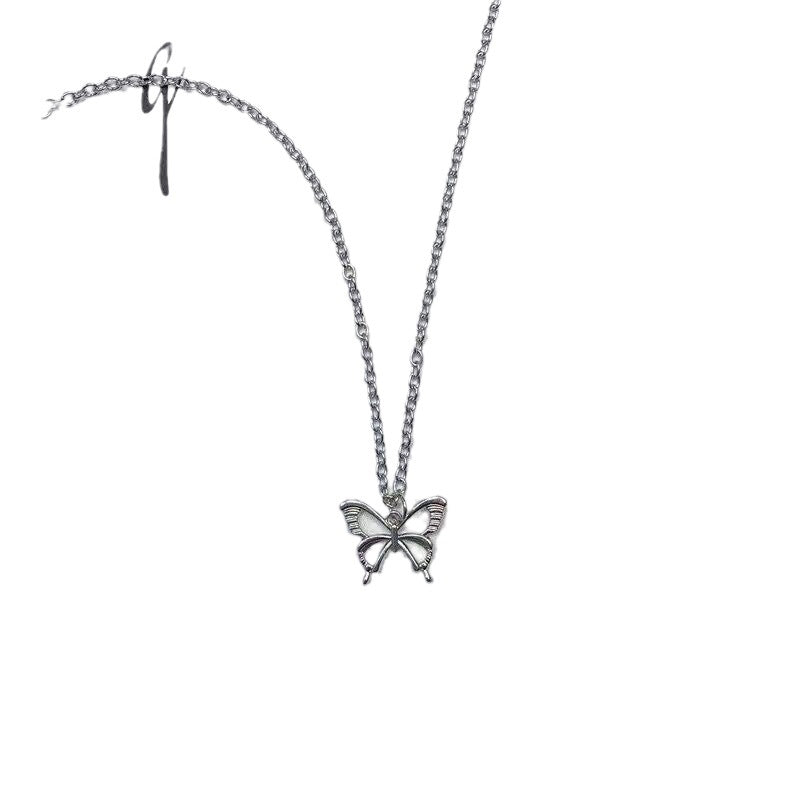 Wholesale Vintage Butterfly Necklace  Hip-Hop All-Match Pendant Necklaces