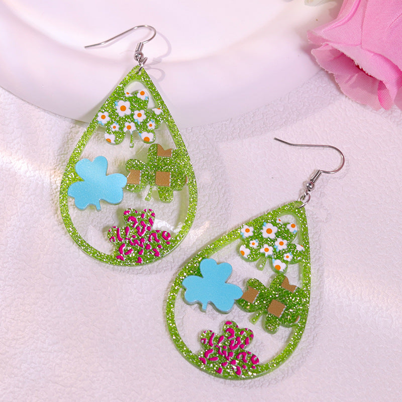 Wholesale St. Patrick's Day  Acrylic Earrings