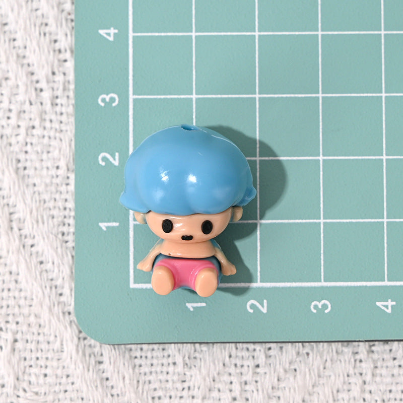 Wholesale 10pcs Rubber Cute Cartoon  DIY Bead Accessories