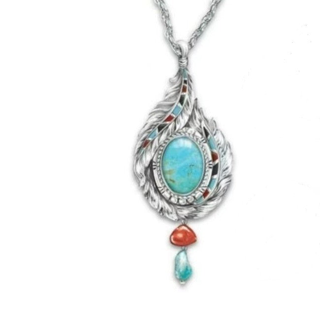 Wholesale Turquoise Eagle Feather Ring