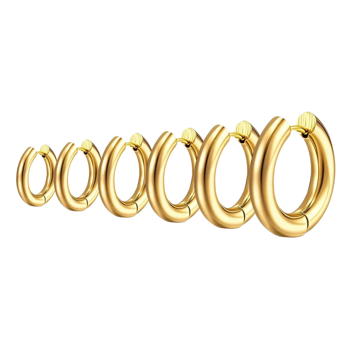 Wholesale Titanium steel hoop earrings