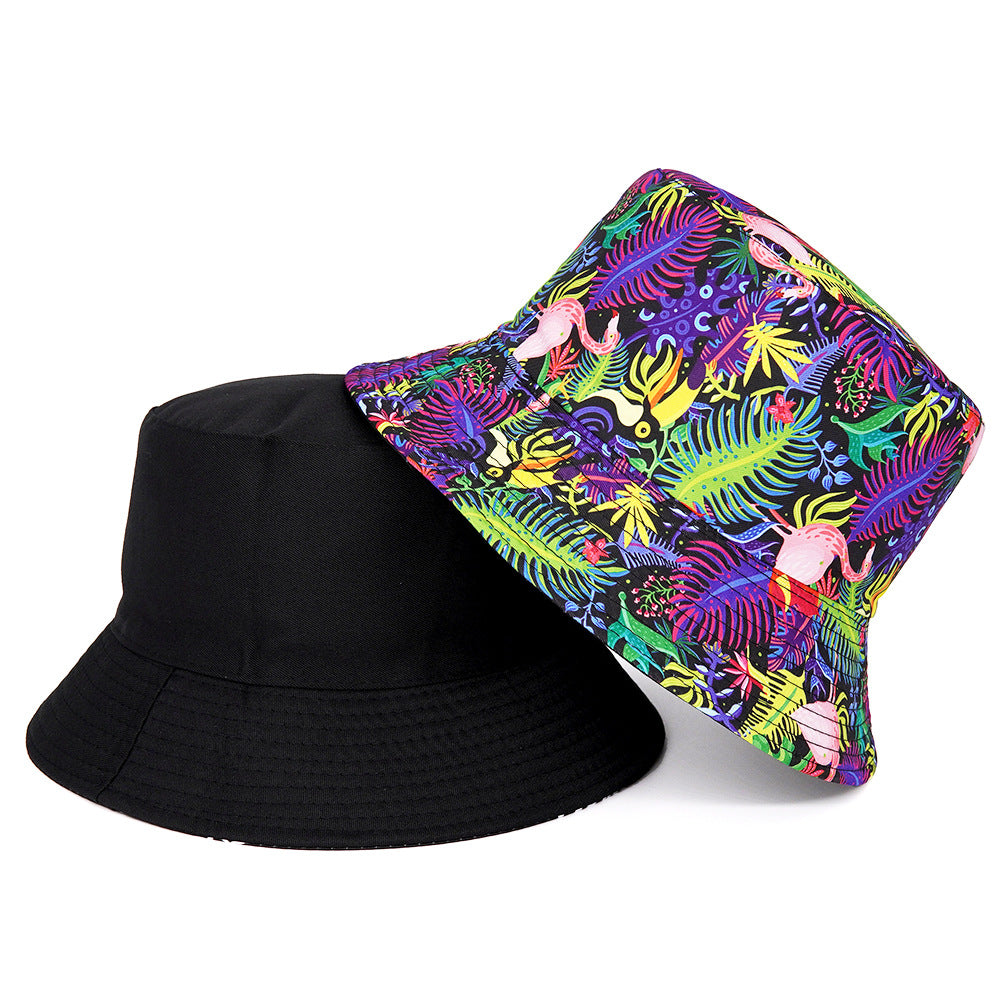 Wholesale Cartoon anime double sided fisherman hat bucket hat