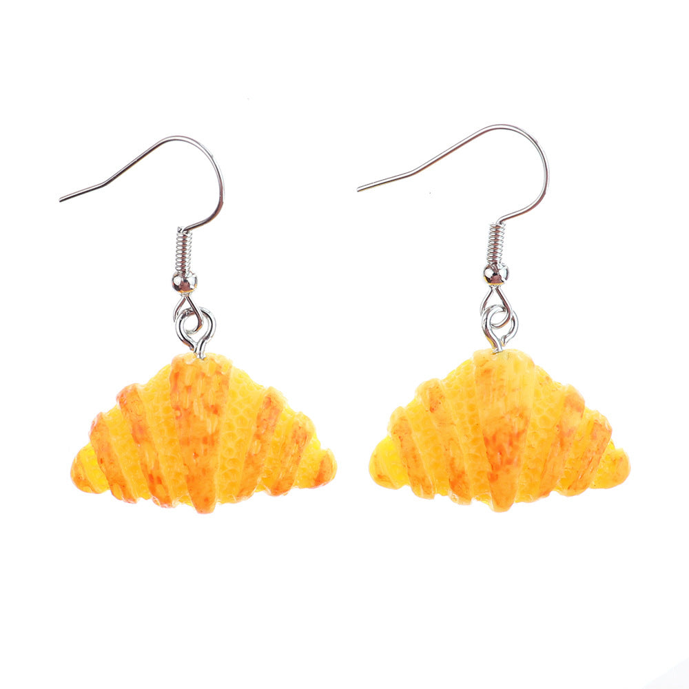 Wholesale Personalized Creative Baking Cake Earrings