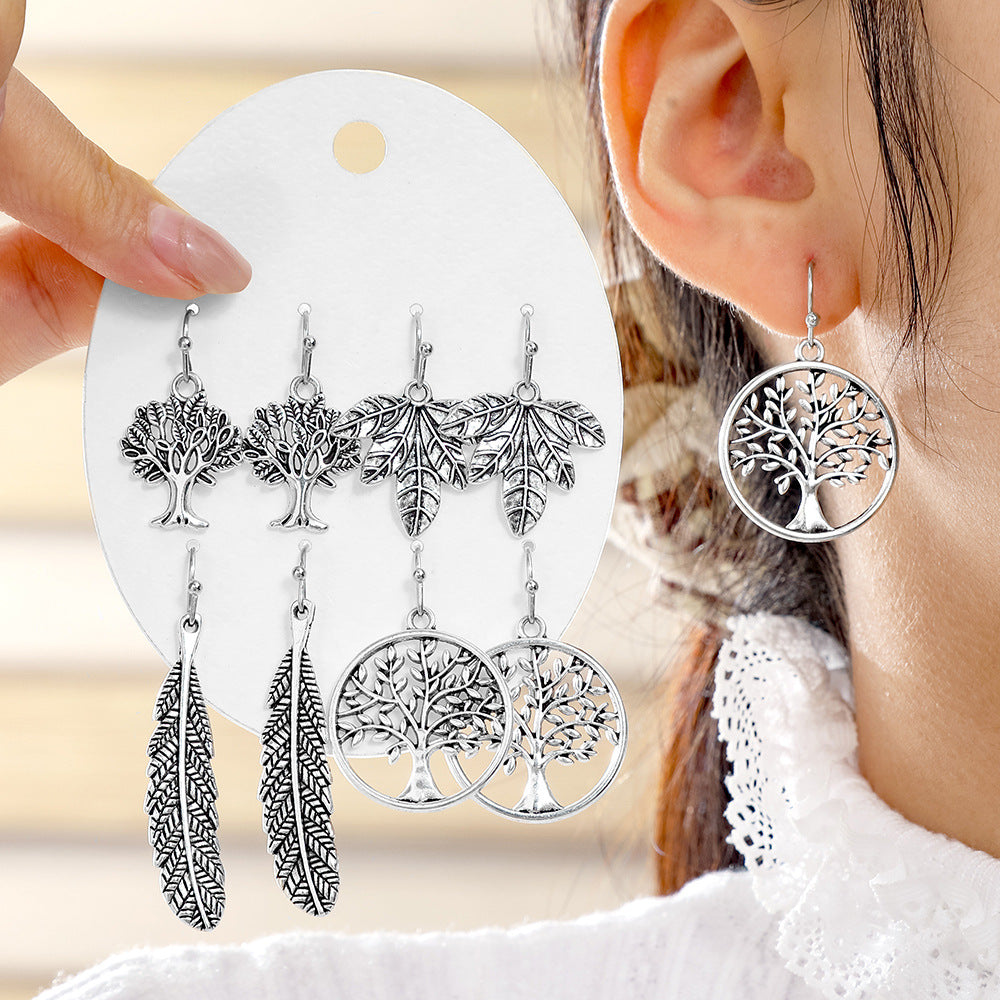Wholesale Trendy Minimalist Earrings with a High-End Feel,  Vintage Ethnic Style,  Simple and Exquisite Versatile Earrings Wholesale Yiwu