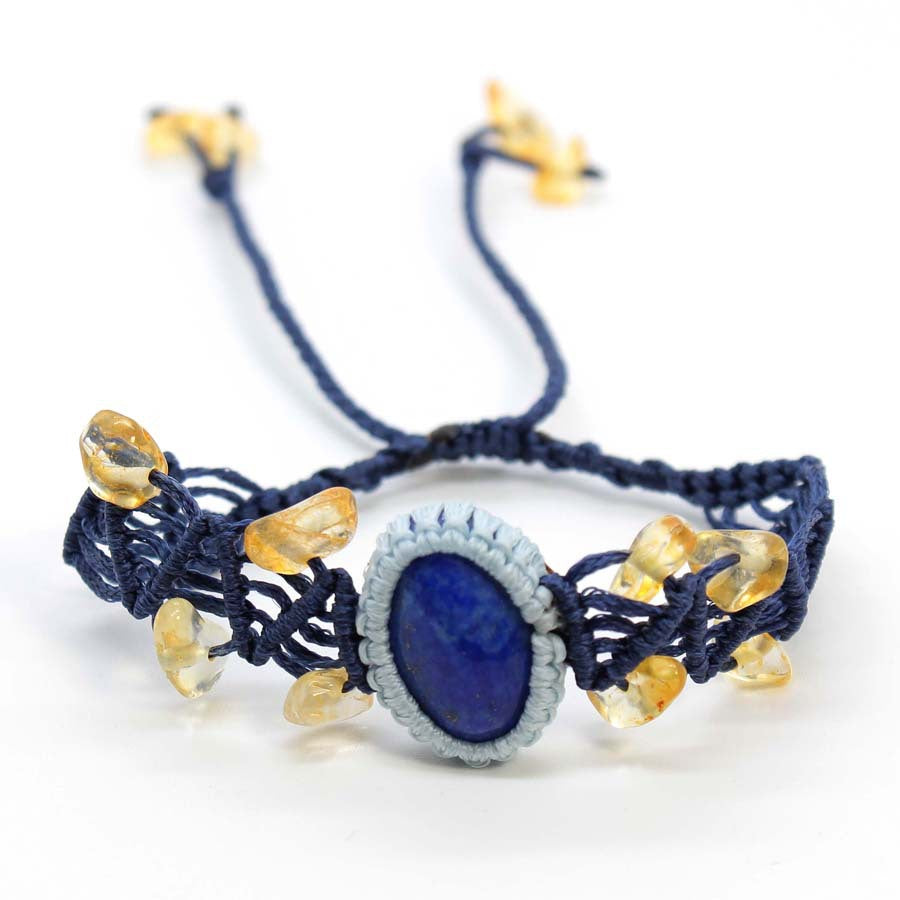 Wholesale Fashion Handmade Braided Crystal Bracelet Adjustable Gemstone Jewelry Gift For Couple Students Boutique Resale