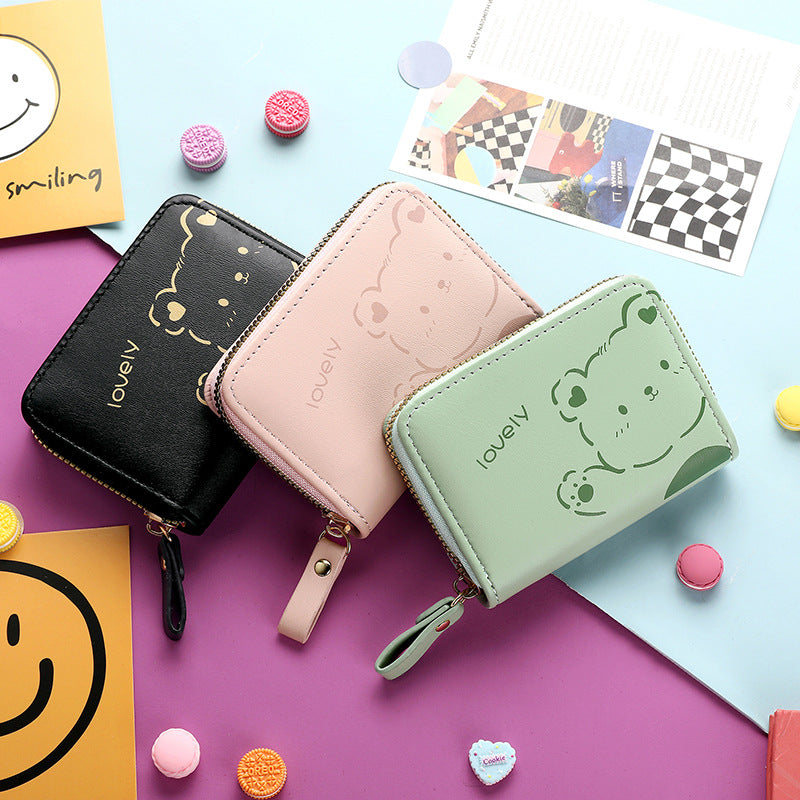 Wholesale PU Zipper Mini Card Slot Accordion Small Card Holder Wallet ACC-WT-YLT001