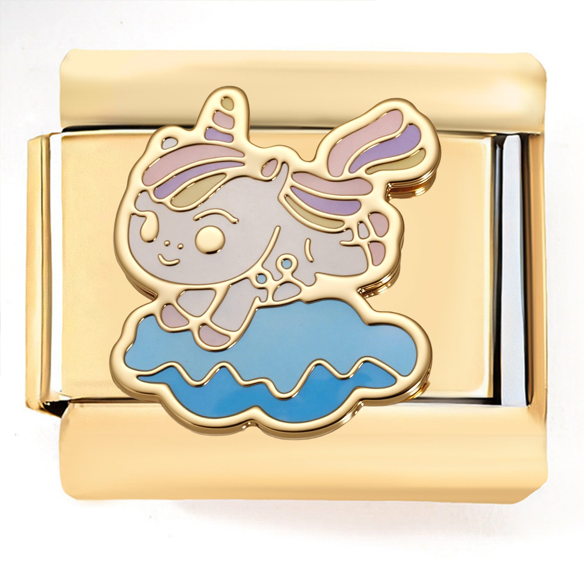 Wholesale  Italian Charm Bracelet 9mm DIY Bumblebee   Creative Stainless Steel Composable Bracelet