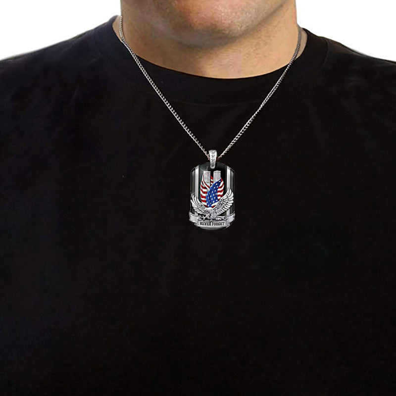 Wholesale  American Independence Day Retro Pendant Eagle Necklace