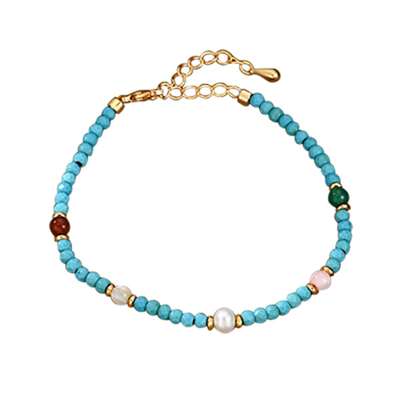 Wholesale Copper Electroplated Chinese Style Multi-Color Bracelet Fashion Accessory Gift for Friends