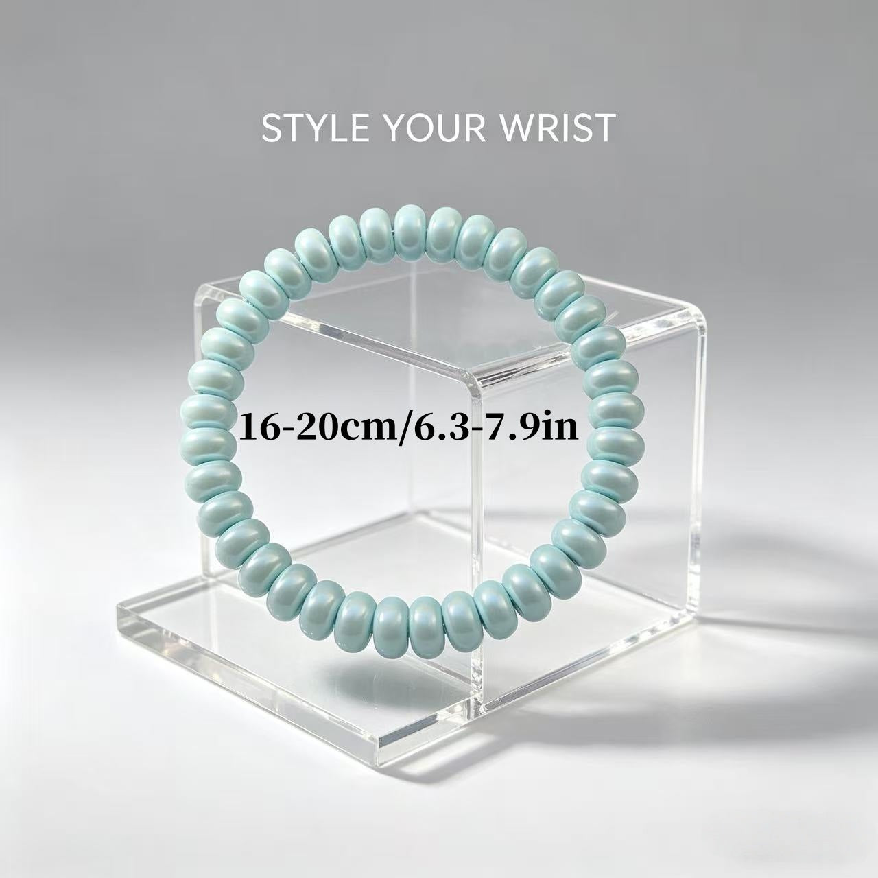 Wholesale Abacus Bead Bracelet In Green Unisex Beaded Stone Jewelry Boutique Resale Gift