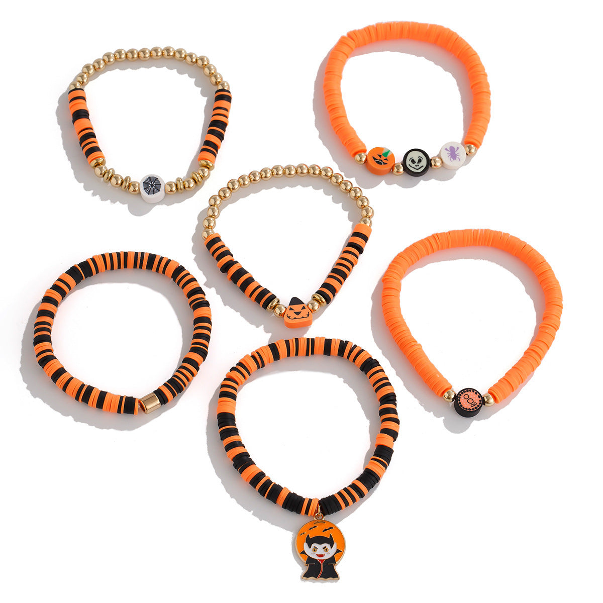 Wholesale  Pumpkin Beaded Bracelet Fashion Accessory for Boutique Resale
