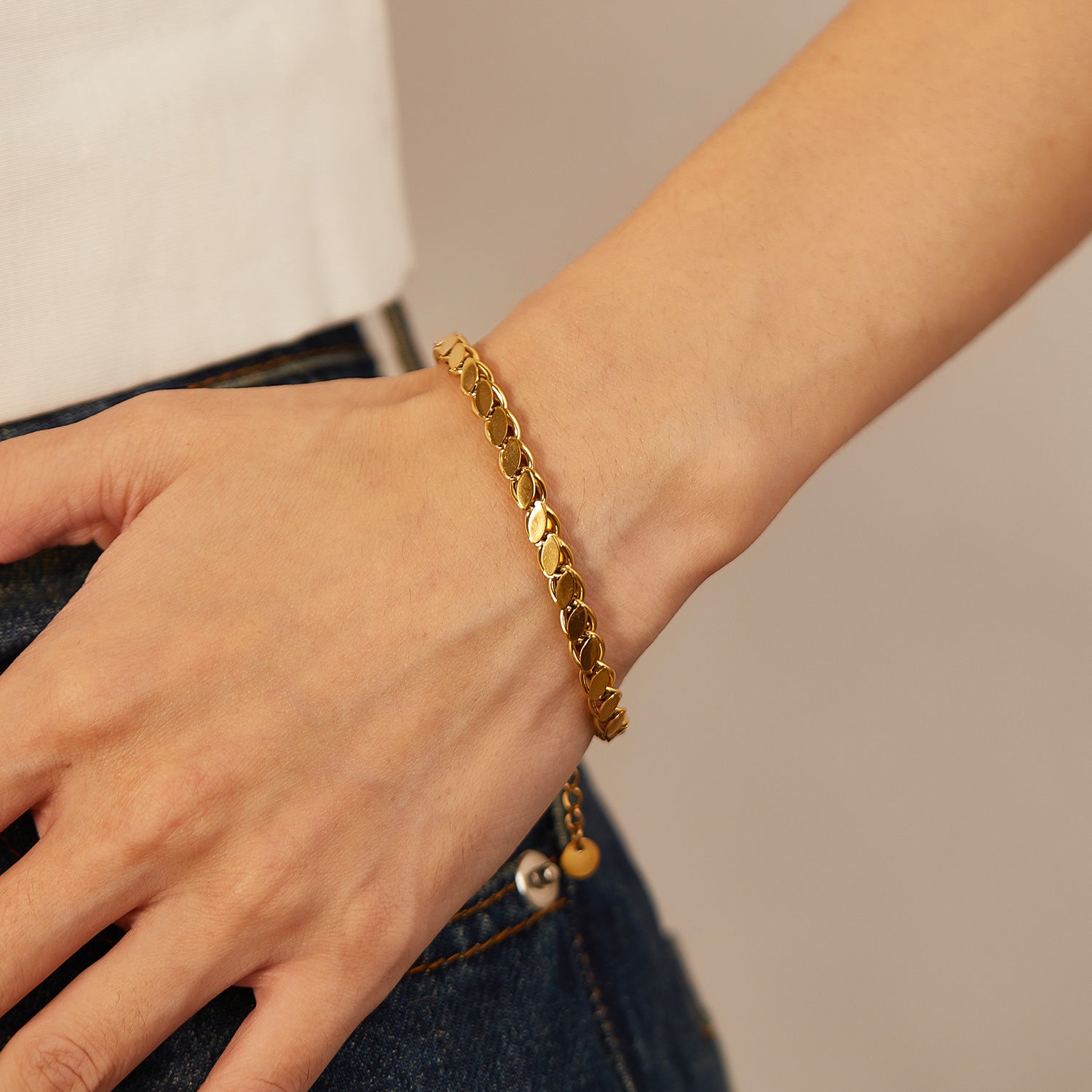 Wholesale Stainless Steel Bracelets Gold Plated Bracelet ACC-BT-GJ012