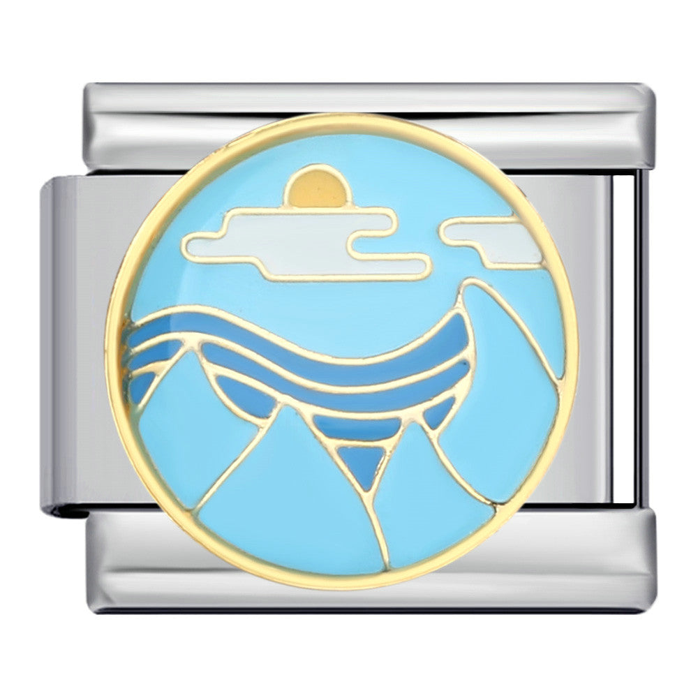 Wholesale Italian Charm Bracelet 9mm DIY Splicing Cute Creative Stainless Steel Composable Bracelet