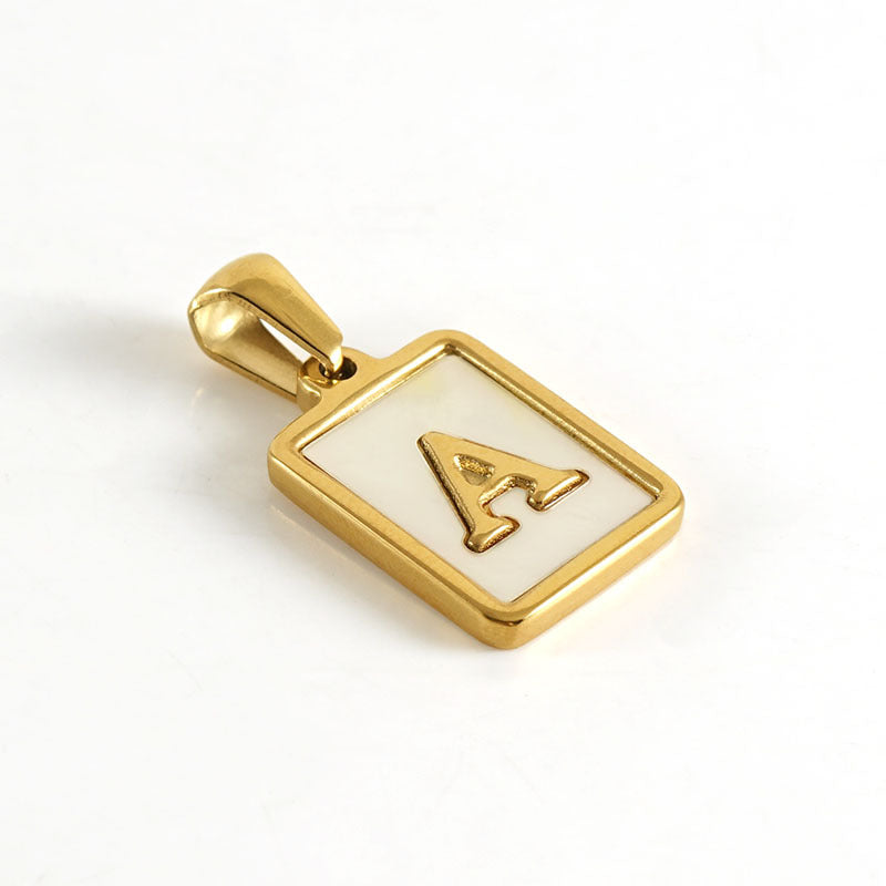 Wholesale Stainless Steel Letter Pendant Necklace Fashion Accessory Gift for Boutique Resale