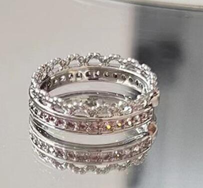 Wholesale Heart-shaped adjustable zircon ring