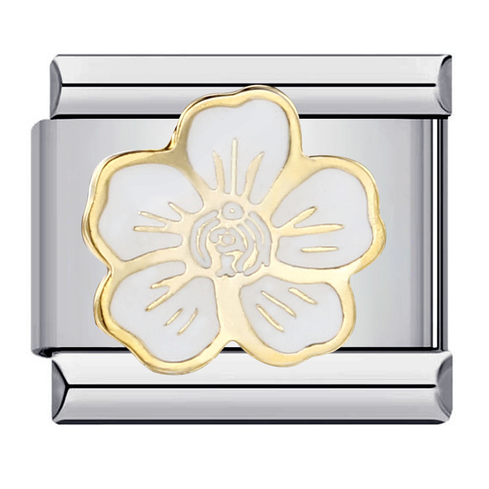 Wholesale Italian Charm Bracelet 9mm DIY Splicing Removable Flowers Stainless Steel Composable Bracelet