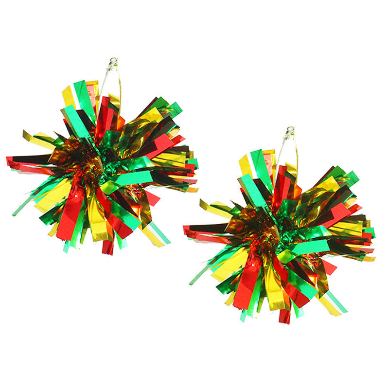 Wholesale 2 Pairs/pack Juneteenth Liberation Day Tassel Wooden Earrings Acrylic Earrings ACC-ES-HY076