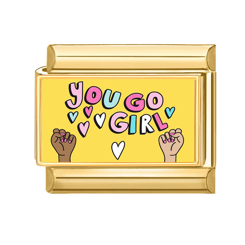 Wholesale 9mm Italian Charm Starter Bracelets DIY Letters Stainless Steel Composable Bracelet